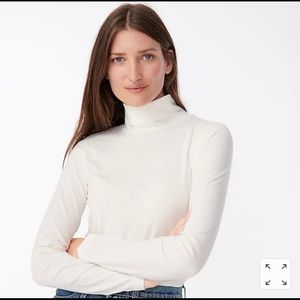 J Crew Tissue Turtleneck White NWT